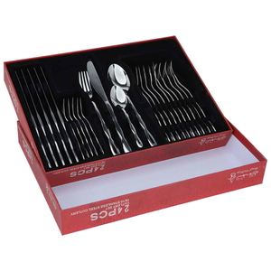 Al Saif Gallery steel spoon set, 24 pieces - silver product image