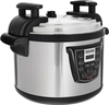 Edison Electric Pressure Cooker, 2000 Watt, 15 Liter, 10 Cooking Functions, Granite Bowl, - Silver Black product image 5