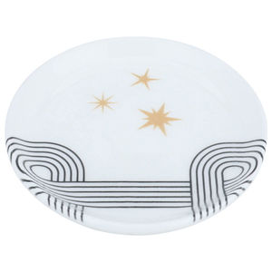 Al Saif Gallery Porcelain Serving Plate, 12X12X1.8 Cm - Black White product image