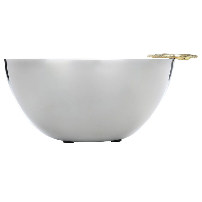 Al Saif Gallery Steel Bowl, 9.5 x 20, Deep - Silver product image 2