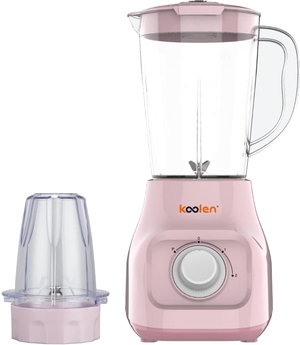 Koolen Electric Blender with Grinder, 350 Watts, 1 Liter, 2 Speeds, 801107014 - Pink product image