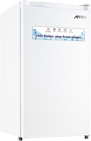 Arrow RO-135RDK de Frost Refrigerator, 86 L, 3.0 Cu. Ft, Inverter, Interior Top Freezer, Single Door - White product image