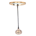 Wahj Almash Steel Circular Serving Table, 31 X 16 X 58 Cm - Gold product image 2