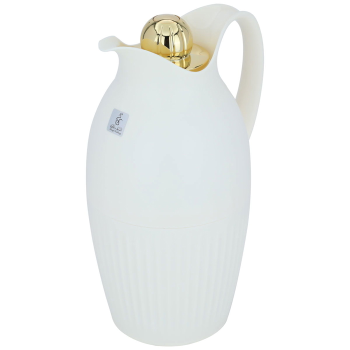 Ramera Plastic Al Saif Gallery Thermos, 1.3 litres, gilded - white product image 2