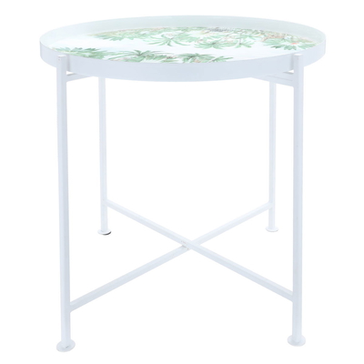 Al Saif Gallery plastic serving table, 48 x 48 x 47 cm - white product image 1