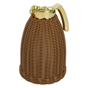 Rattan Khaws Al Saif Gallery Thermos, 1.5 litres, with gold-brown handle product image