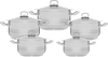 Hashver steel cookware set, 10 pieces, Turkish - silver product image 1