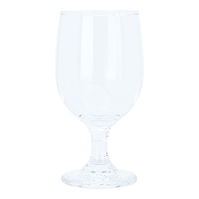 Al Saif Gallery glass cups set, 370 ml, with base - transparent product image 1