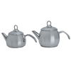 Steel Hascevher Teapot Set, 2 Pieces, 1/1.5 Liter - Silver product image 1