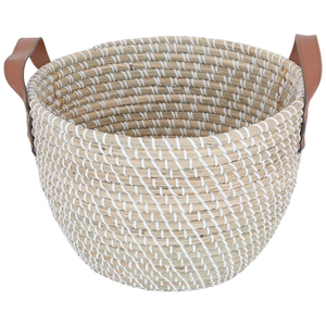 Al Saif Gallery wicker basket, round, 35 x 35 x 25 cm - light beige product image