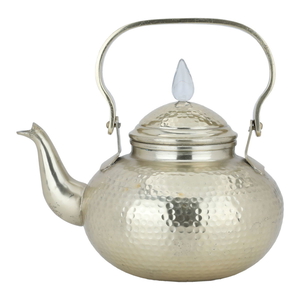 Al Saif Gallery Steel Teapot, 1.2 Liter, Round - Silver product image