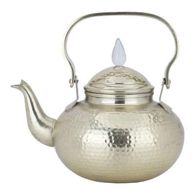 Al Saif Gallery Steel Teapot, 1.2 Liter, Round - Silver product image 1