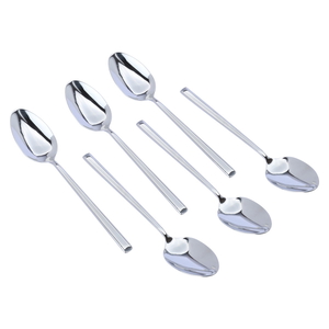 Al Saif Gallery Steel Sweet Spoons Set, 6 Pieces - Silver product image