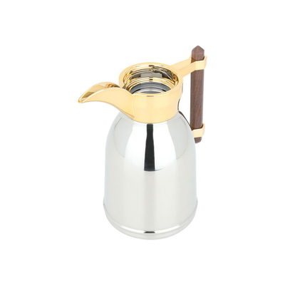 Dallah Shahad Steel Al Saif Gallery, 0.6 litre, wooden handle - silver product image 4