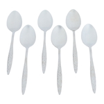 Al Saif Gallery steel tea spoons, 6 pieces, engraved - silver product image 1