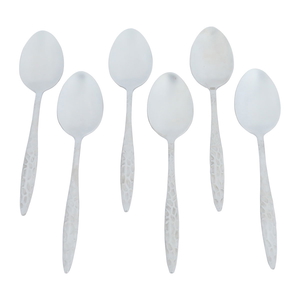 Al Saif Gallery steel tea spoons, 6 pieces, engraved - silver product image