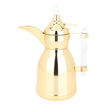 Dallah Shahad Steel Al Saif Gallery, 0.35 litres, transparent handle - gold product image 1