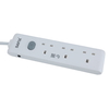 Al Saif Gallery plastic electrical hub, switch, 3 outlets - white product image 1