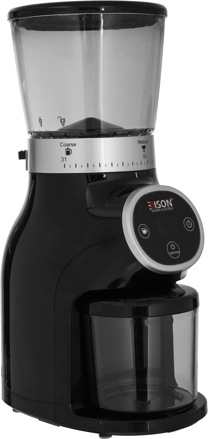 Edison Digital Coffee Grinder, 31 Grinding Degrees, 275g, 200W - Black product image 3