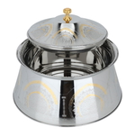 Steel Al Saif Gallery food container, 7500 ml, gold-silver embossed product image 3