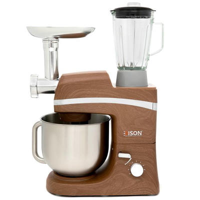 Edison Kneading Machines, 4 Functions, 6.5L, 6 Speeds, 1000W - Wooden product image 2