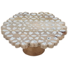 Al Saif Gallery wooden cake stand, 10 x 10 x 5.5 cm, with base - brown product image 2