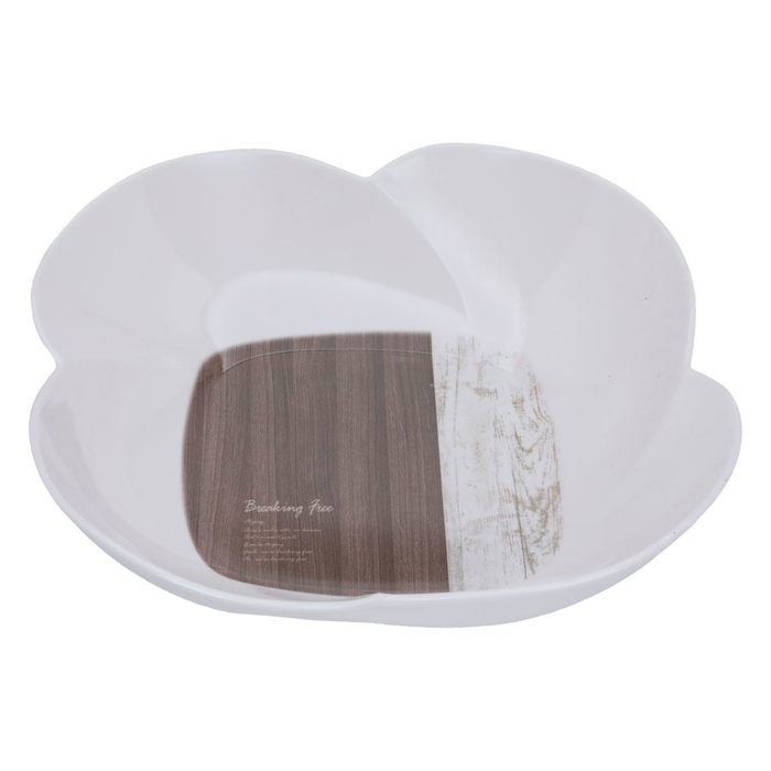 Al Saif Gallery plastic salad plate, 26 x 26 x 6 cm, round - white product image 2