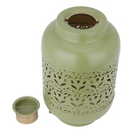 Al Saif Gallery Porcelain Candle Holder, Round - Olive Green product image 3