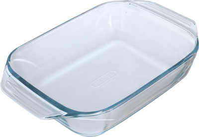 Pyrex glass cooking tray, 27x17x6 cm, square - clear product image 2