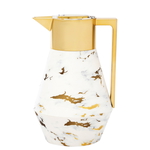 Lydia Plastic Everest Thermos, 1 liter, gold-white handle product image 2