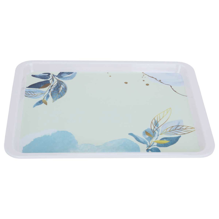 Al Saif Gallery plastic serving tray, 28 x 21 x 2 cm, rectangle - white product image 2