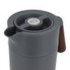 Tara Plastic Timeless Thermos, 1.2 L, Wooden Handle, Squeeze - Dark Gray product image 4