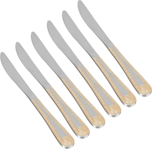 Al Saif Gallery Steel Knife Set, 6 Pieces - Silver product image