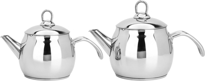 Steel Hascevher Teapot Set, 2 Pieces, 1/1.5 Liter - Silver product image 3