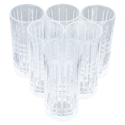 Al Saif Gallery glass cups set, 6 pieces - clear product image 2