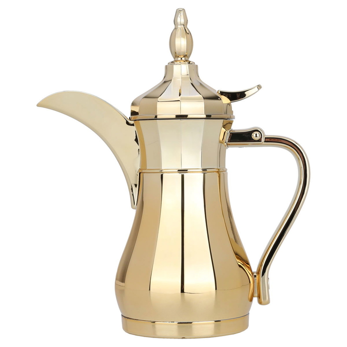 Al Saif Gallery Sulaiman Steel Dallah, 0.50 liter - Gold product image 1