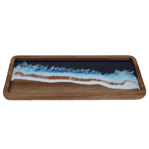 Al Saif Gallery Wooden Serving Plate, 41.5 x 41.5 x 2.5 cm, Rectangle - Multi Color product image