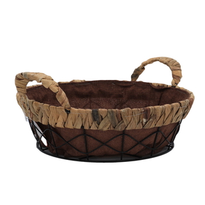 Al Saif Gallery Wicker Serving Basket, Round, Deep - Brown product image