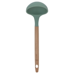 Al Saif Gallery Silicone Ladle, Wooden Handle - Green product image 1