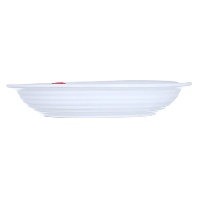 Al Saif Gallery Porcelain Soup Bowl, 23 x 23 x 4.2 cm, decorated with oranges - white product image 1