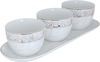 Al Saif Gallery porcelain bowl and plate set, 4 pieces - white product image 2