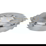 حافظة طعام استيل السيف غاليري، 50 سم، بيضاوي، مذهب - فضي product image 2