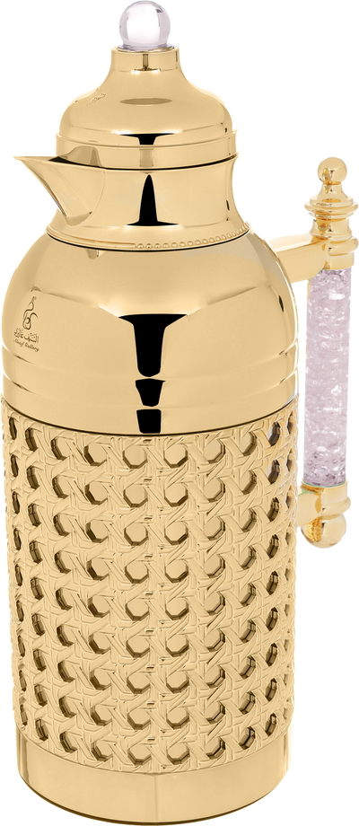 Al Saif Gallery Sarah Steel Thermos Set, 1/1 Liter, 2 Pieces - Gold product image 5