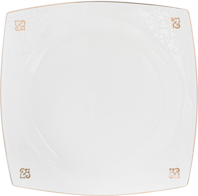 طقم سفرة بورسلان دانيا، 77 قطعة - ابيض ذهبي product image 16