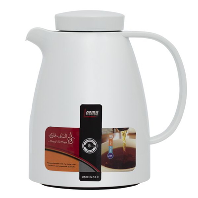 Al Saif Gallery Lima Glass Thermos, 1 Liter, Squeeze - White product image 1