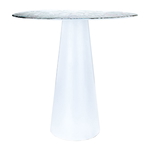 Steel Al Saif Gallery serving table, wooded, 42.5 x 41 x 41 cm - white product image 1