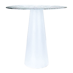 Steel Al Saif Gallery serving table, wooded, 42.5 x 41 x 41 cm - white product image