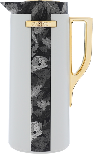 Widad Al Saif Gallery Plastic Thermos, 1 litre, wooded pattern - light grey product image