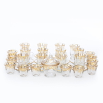 Al Saif Gallery glass tea coffee serving set, 50 pieces - transparent product image 1