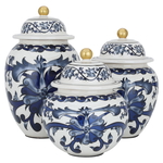 Al Saif Gallery porcelain vase set, 3 pieces - white product image 1